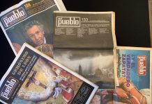 “Mi Pueblo”, periódico testigo de la cultura del Norte de Jalisco Ejemplares apilados del Periódico "Mi Pueblo" del Norte de Jalisco